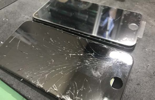iPhone修理 アイスマ松本 ガラス割れ修理