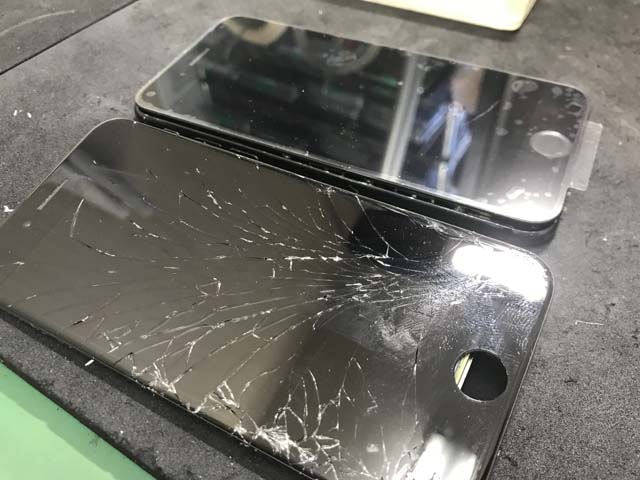 iPhone修理 アイスマ松本 ガラス割れ修理