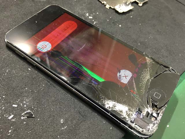iPhone修理 アイスマ松本 ipod ガラス割れ